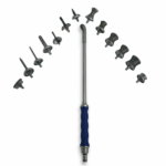 Langes gerades Handstück VET SWITCH CLIC blauer Kunststoffgriff